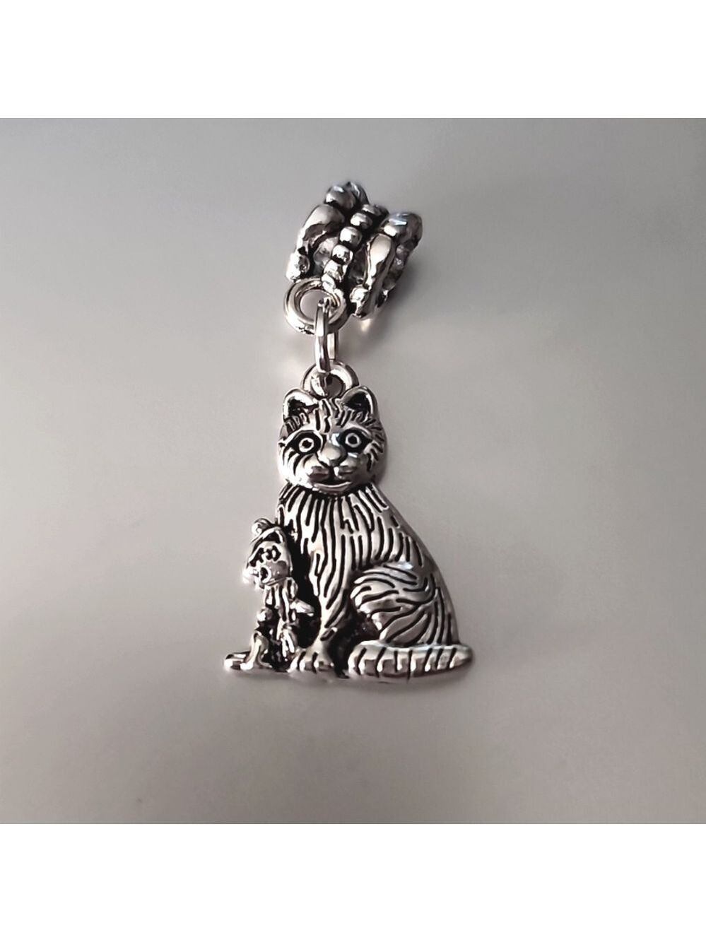 MAMA AND Baby CAT Charm for Charm Bracelet Fits Pandora Tibeten alloys